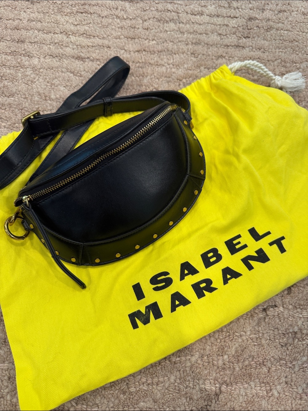 Isabel Marant Black Skano Belt Bag